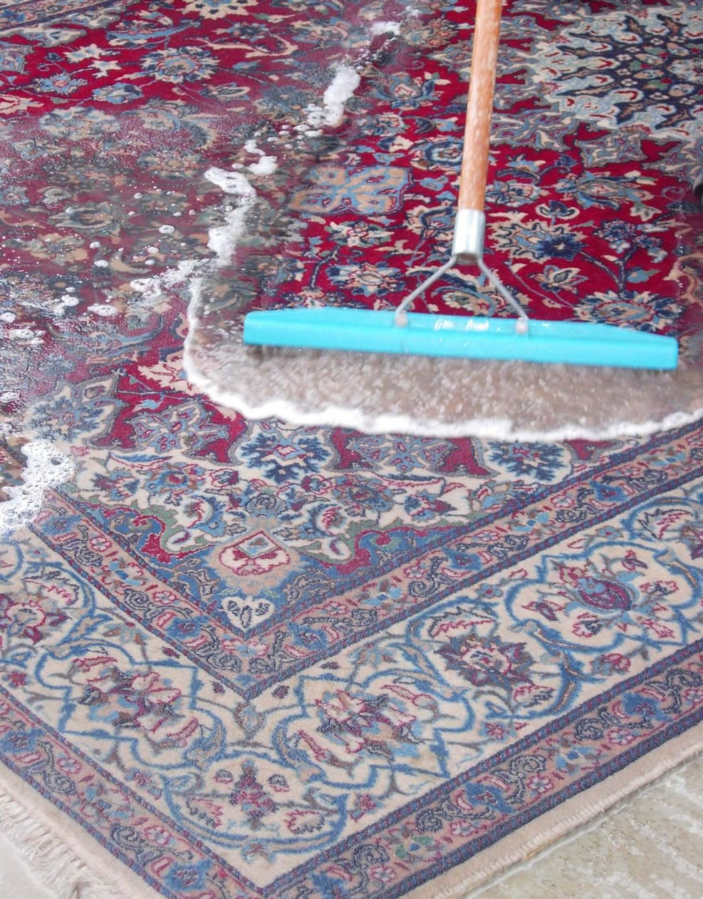 Antique carpet cleaning