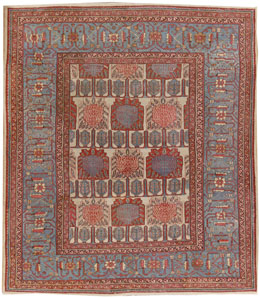 Antique Persian Bakshaish Rug